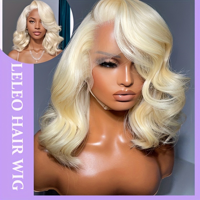 613 Blonde Body Wave Lace Front Wig - 613 Dantel Ön Peruk, İnsan Saçı,