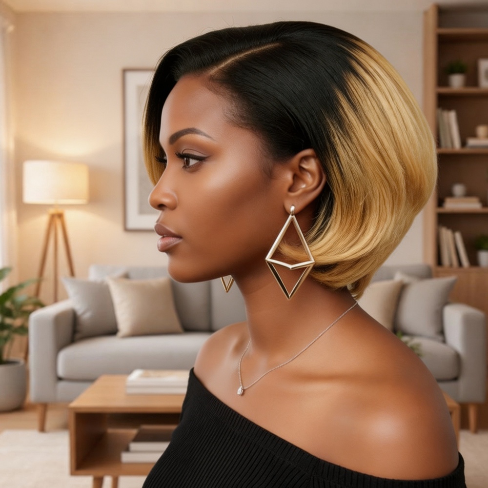 8 İnç Kısa Bob 13x4 Dantel Ön  - Glueless Wear And Go Human Hair Wig incelemesi ve fiyatı